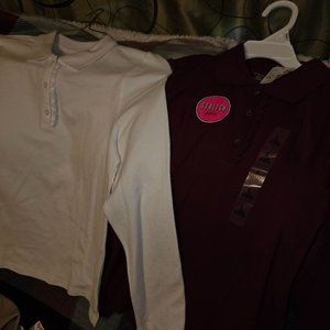 School uniform shirts  LG 10/12
